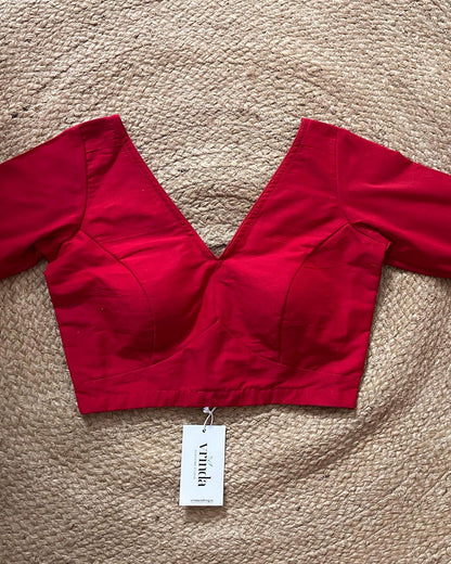 Red Shine Blouse