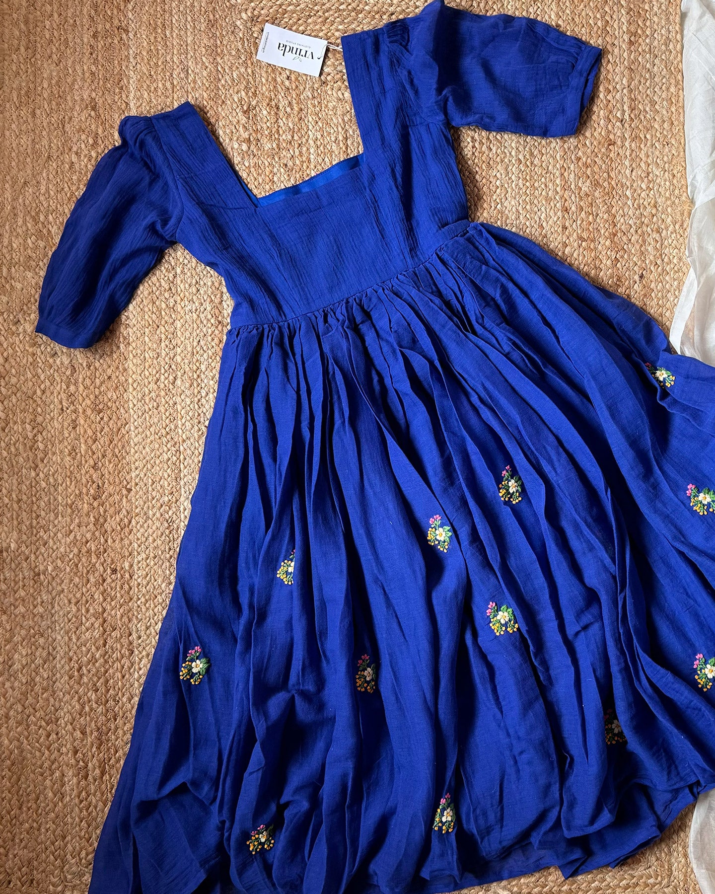 Blue Peonies Dress