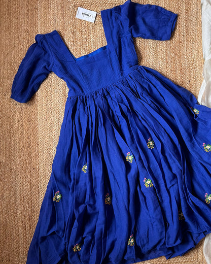 Blue Peonies Dress