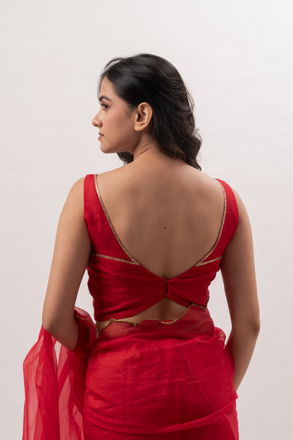 Tanuja Red Blouse