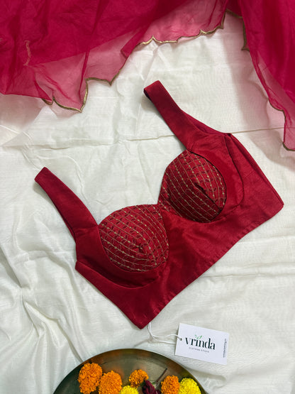 Avira Red Blouse