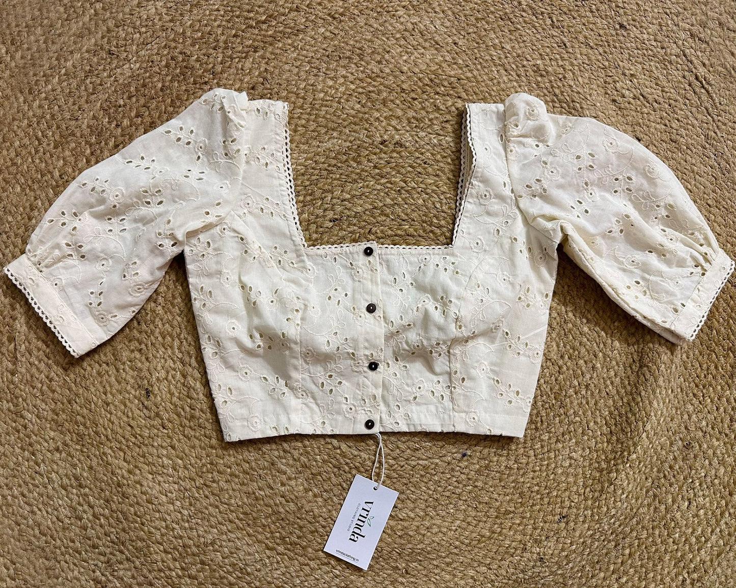 Beige Square Blouse