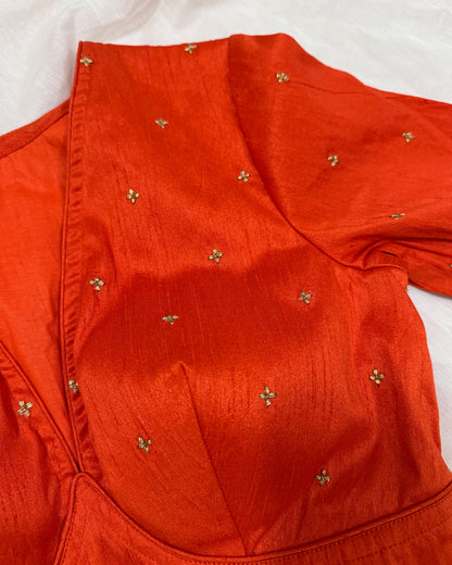 Star Orange Blouse