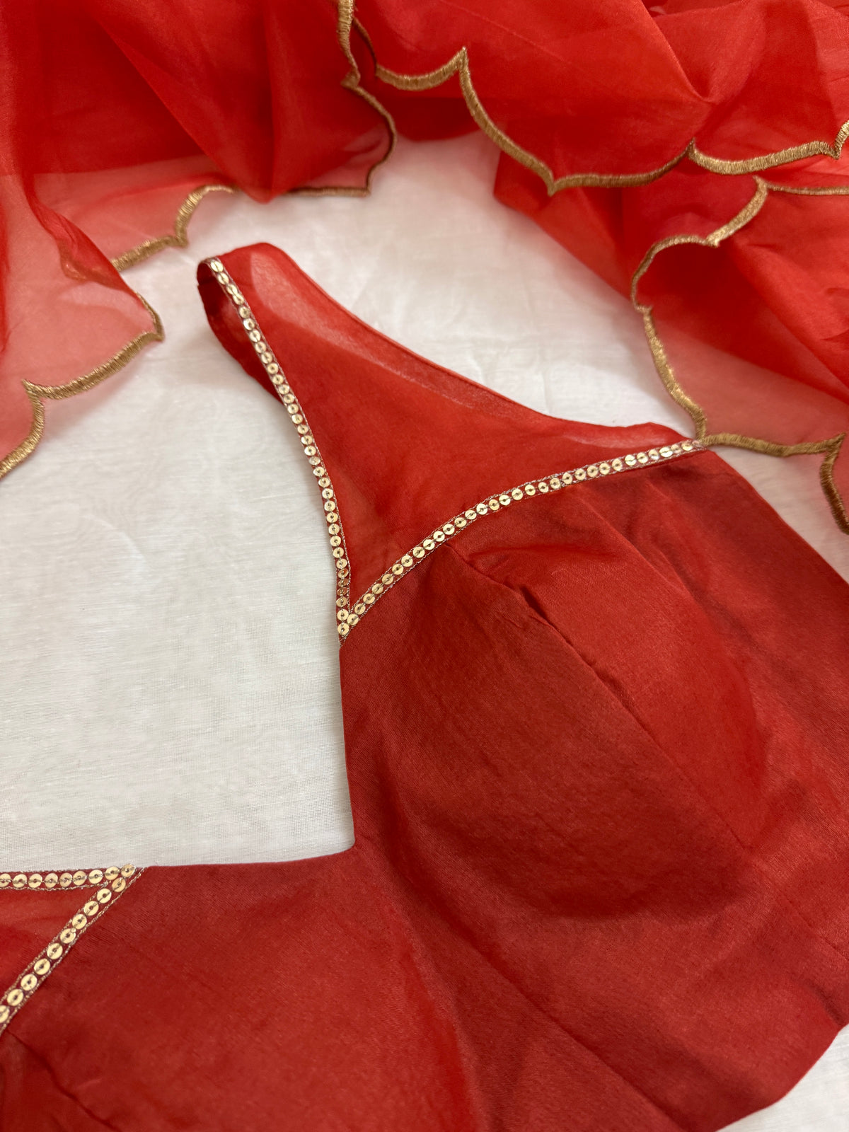 Tanuja burnt orange Blouse