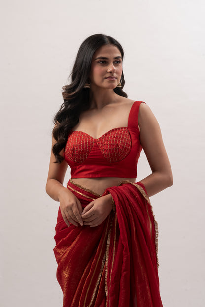 Avira Red Blouse