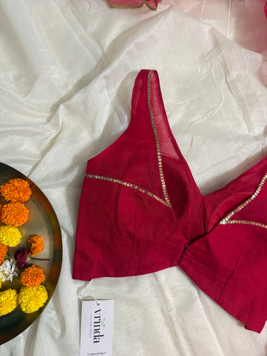Tanuja Red Blouse
