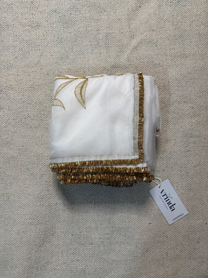 Sweta Padma Zari Saree