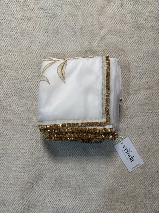 Sweta Padma Zari Saree