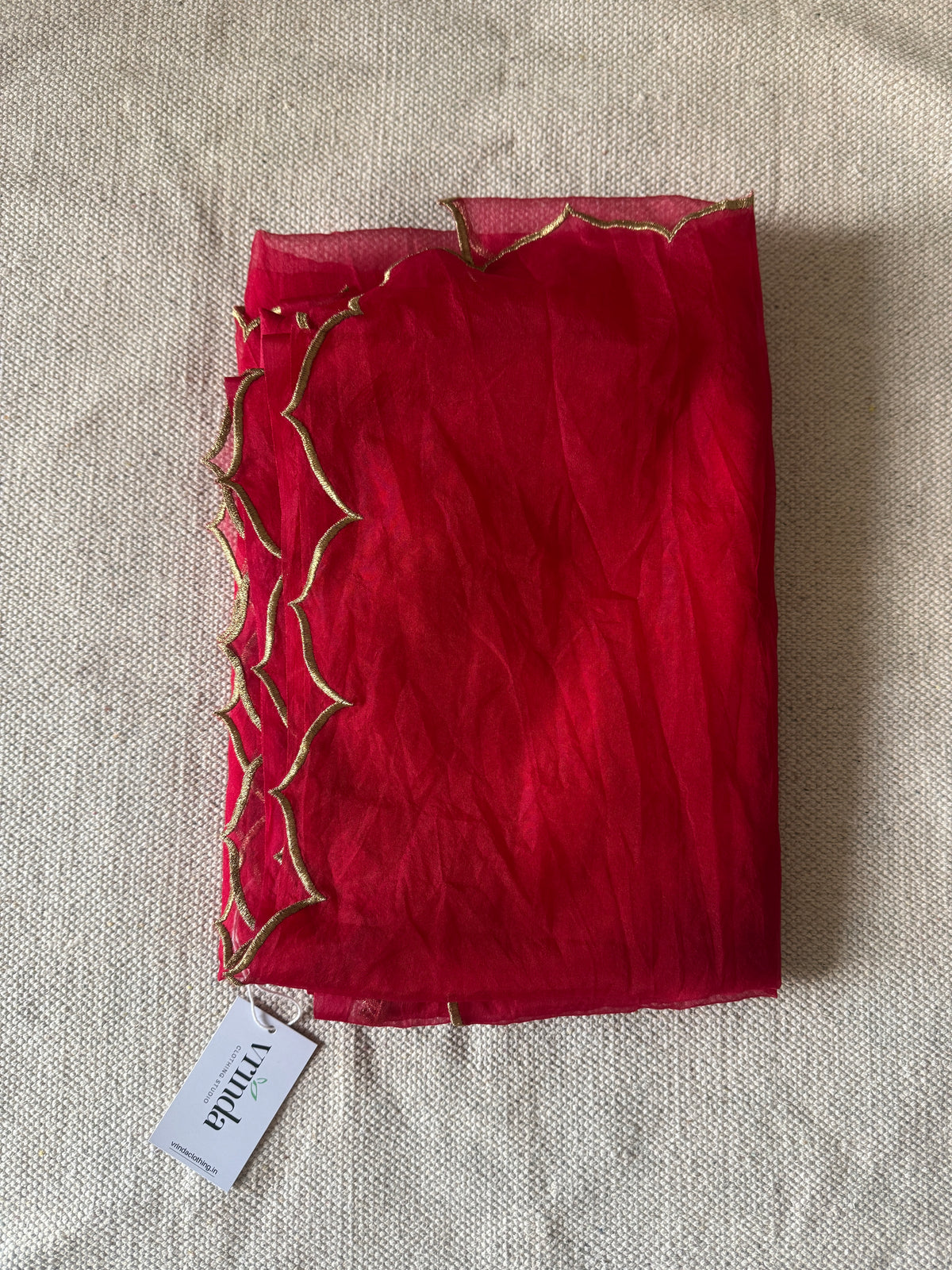 Minar Red Saree
