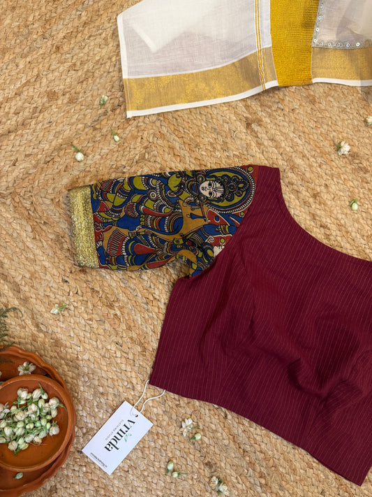 Srivalli Maroon Blouse