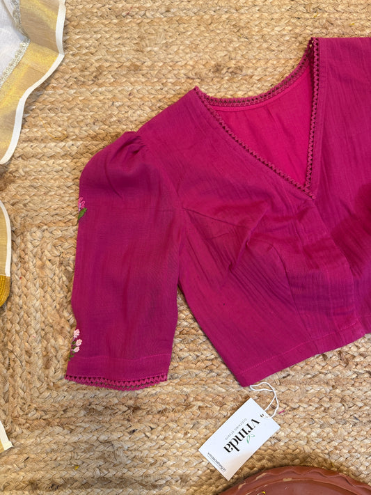 Fuschia Valley Blouse