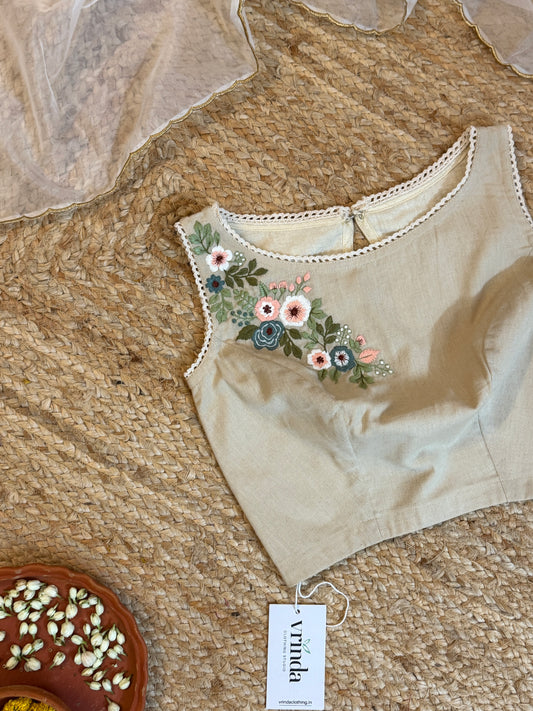 Country fields beige Blouse