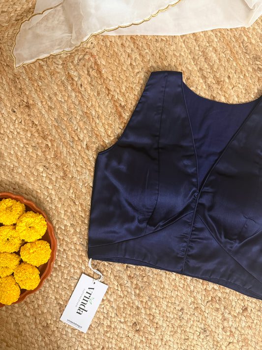 Satin Sapphire Blouse