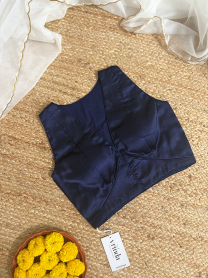 Satin Sapphire Blouse