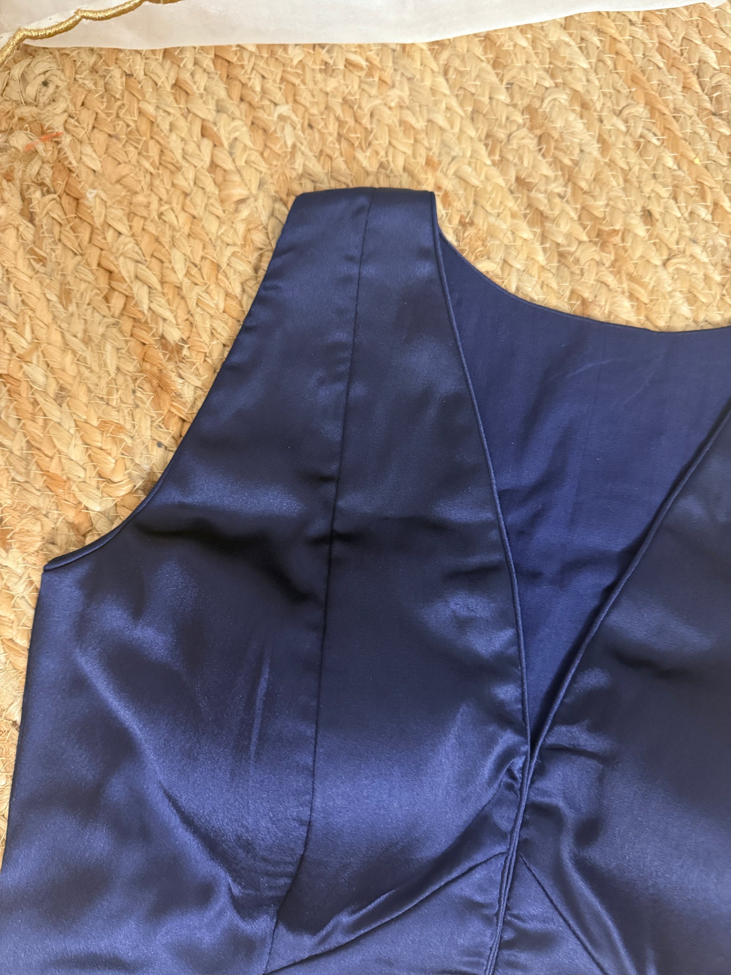 Satin Sapphire Blouse