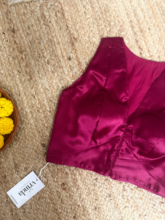 Satin Ruby Blouse