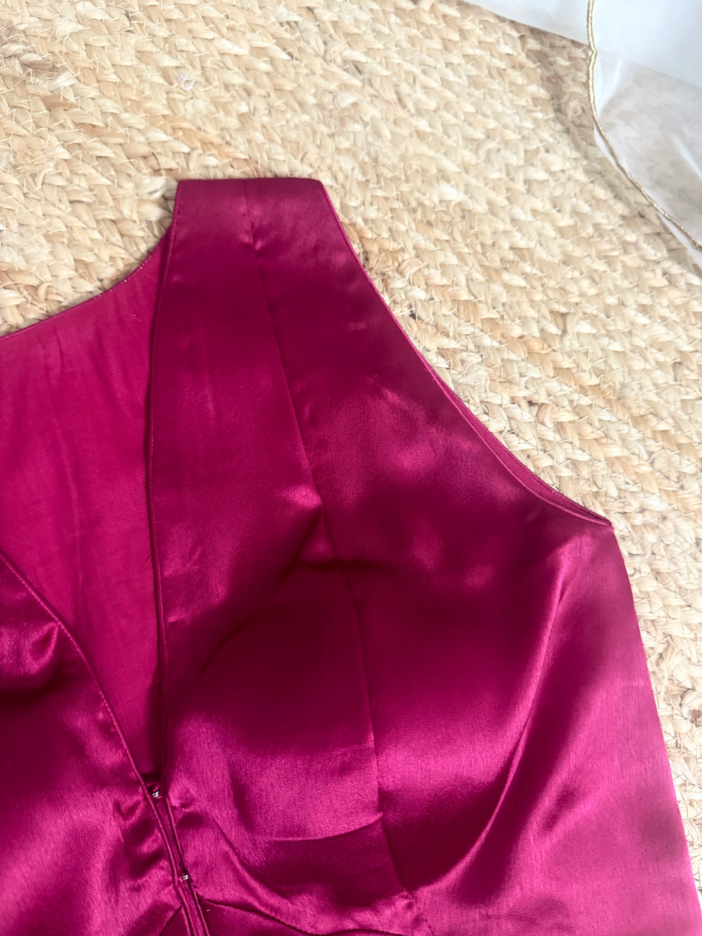 Satin Ruby Blouse