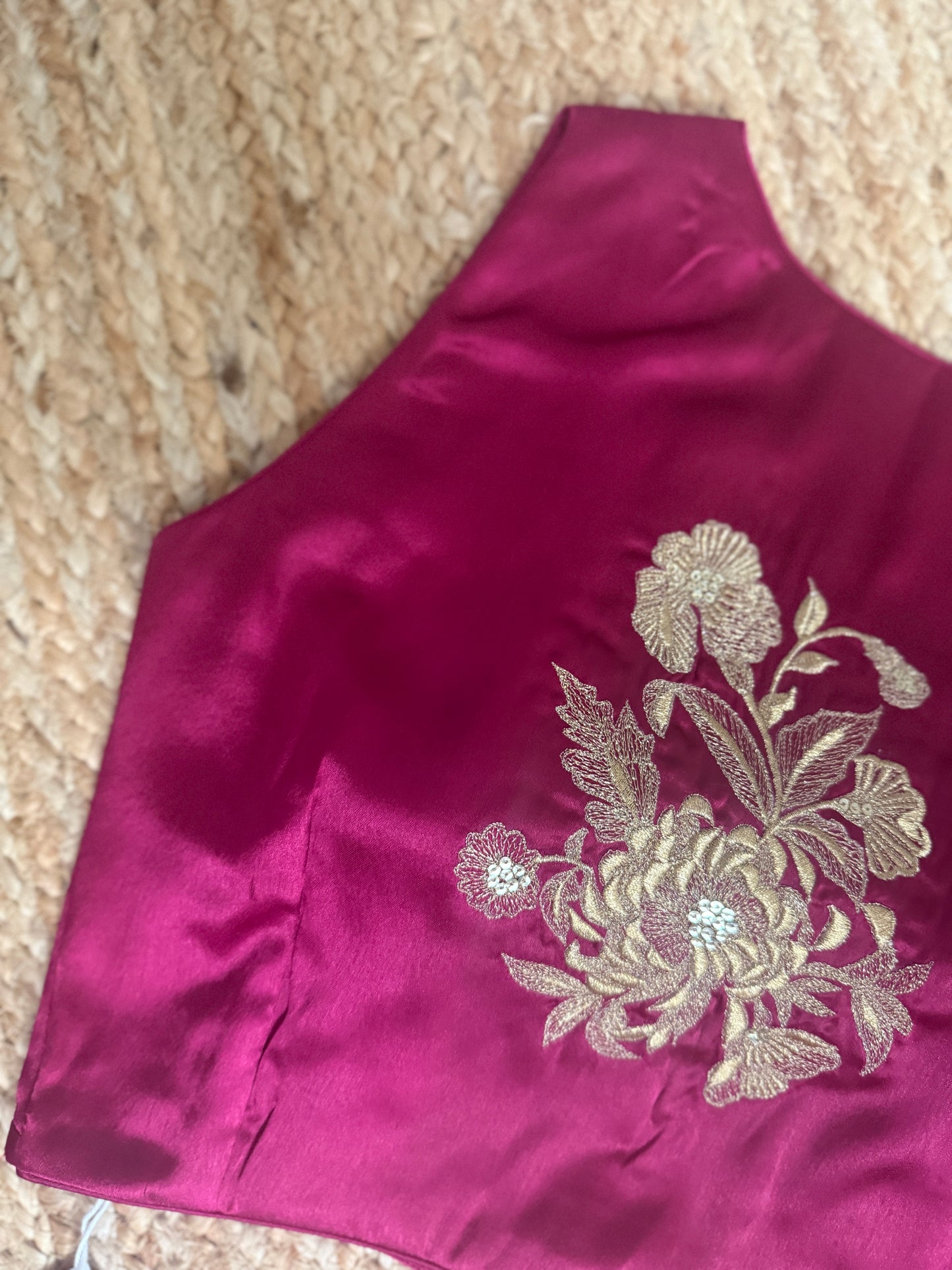 Satin Ruby Blouse