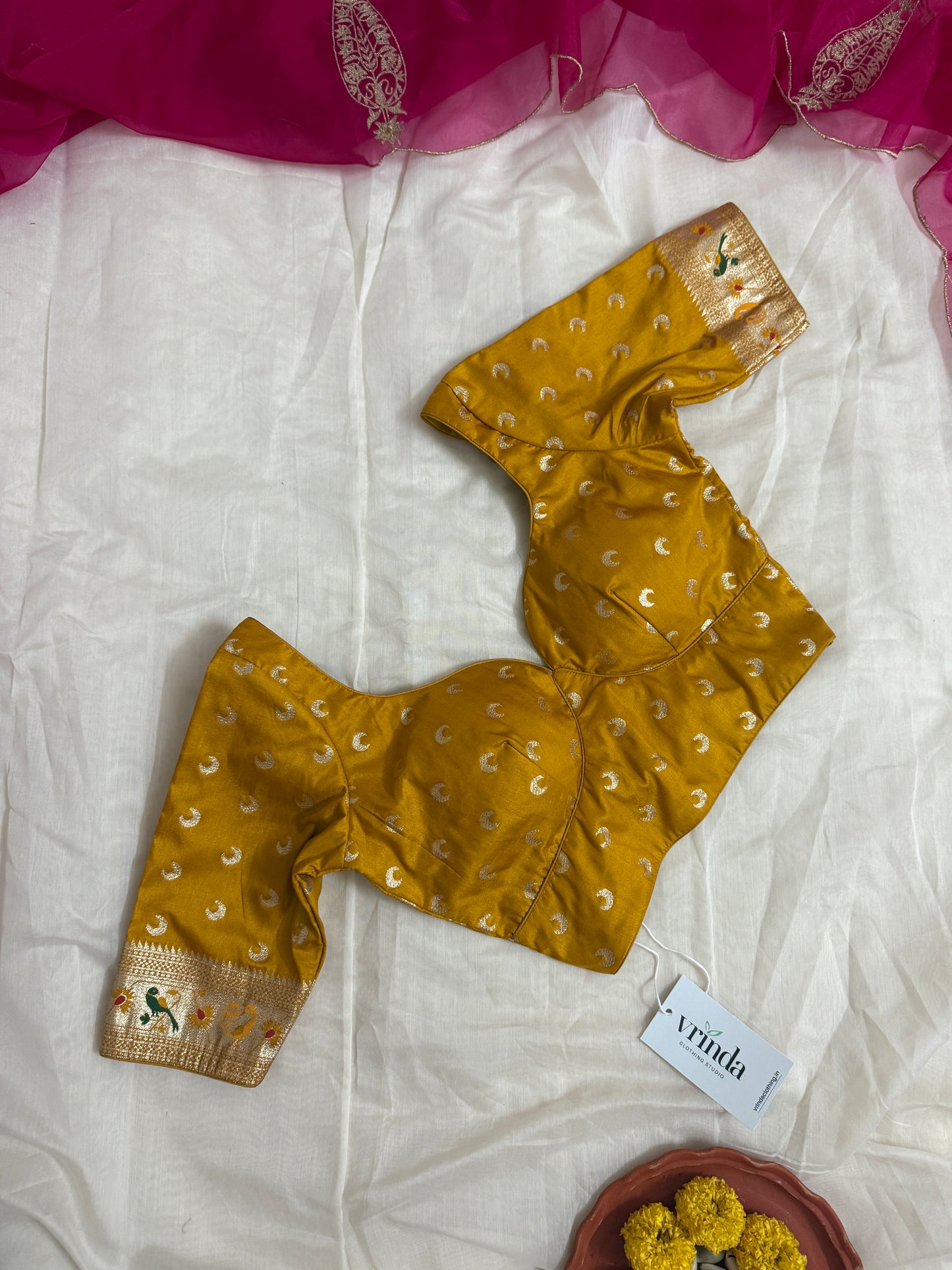 Paithani mustard Blouse