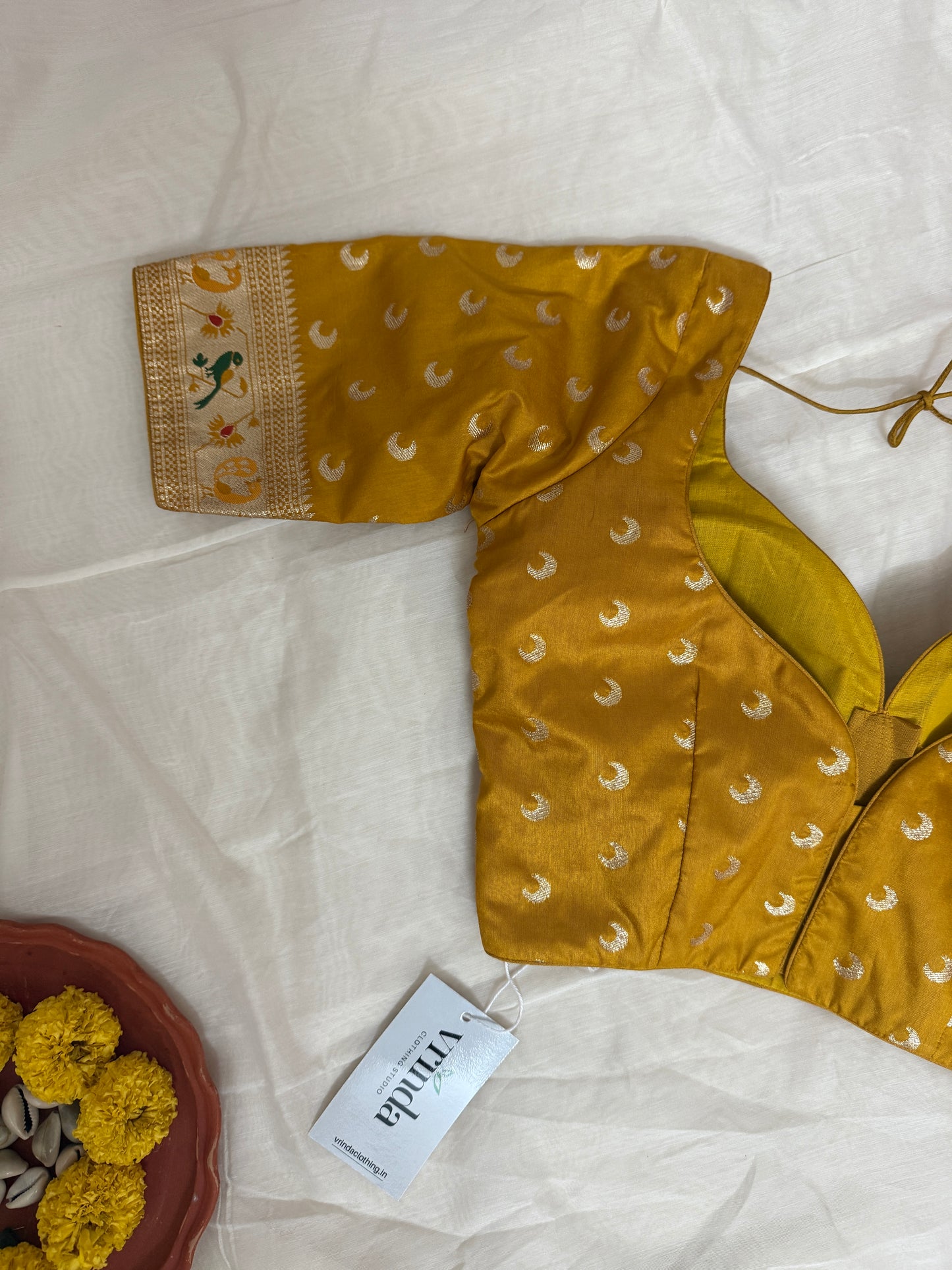 Paithani mustard Blouse