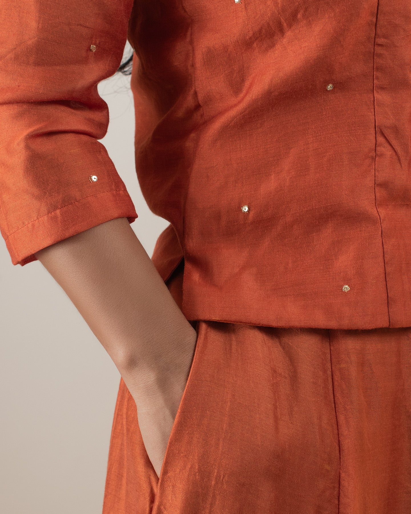 Samarvi Rust Lehenga Set