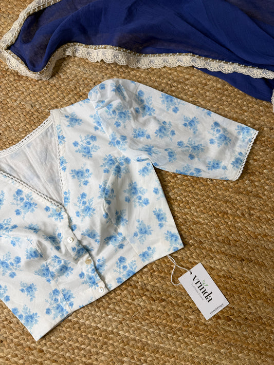 Blue Florin Blouse