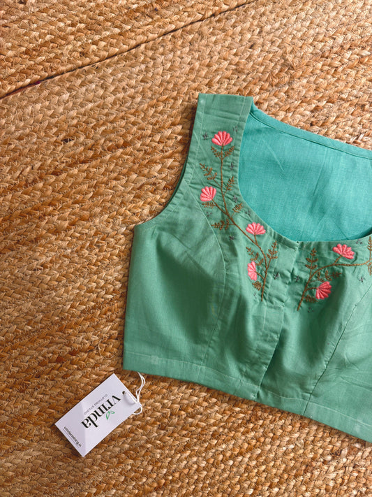 Wind Flower Mint Blouse