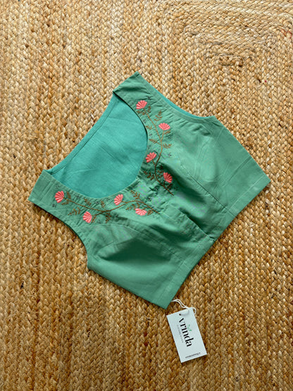 Wind Flower Mint Blouse