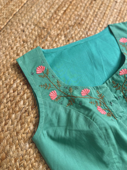 Wind Flower Mint Blouse