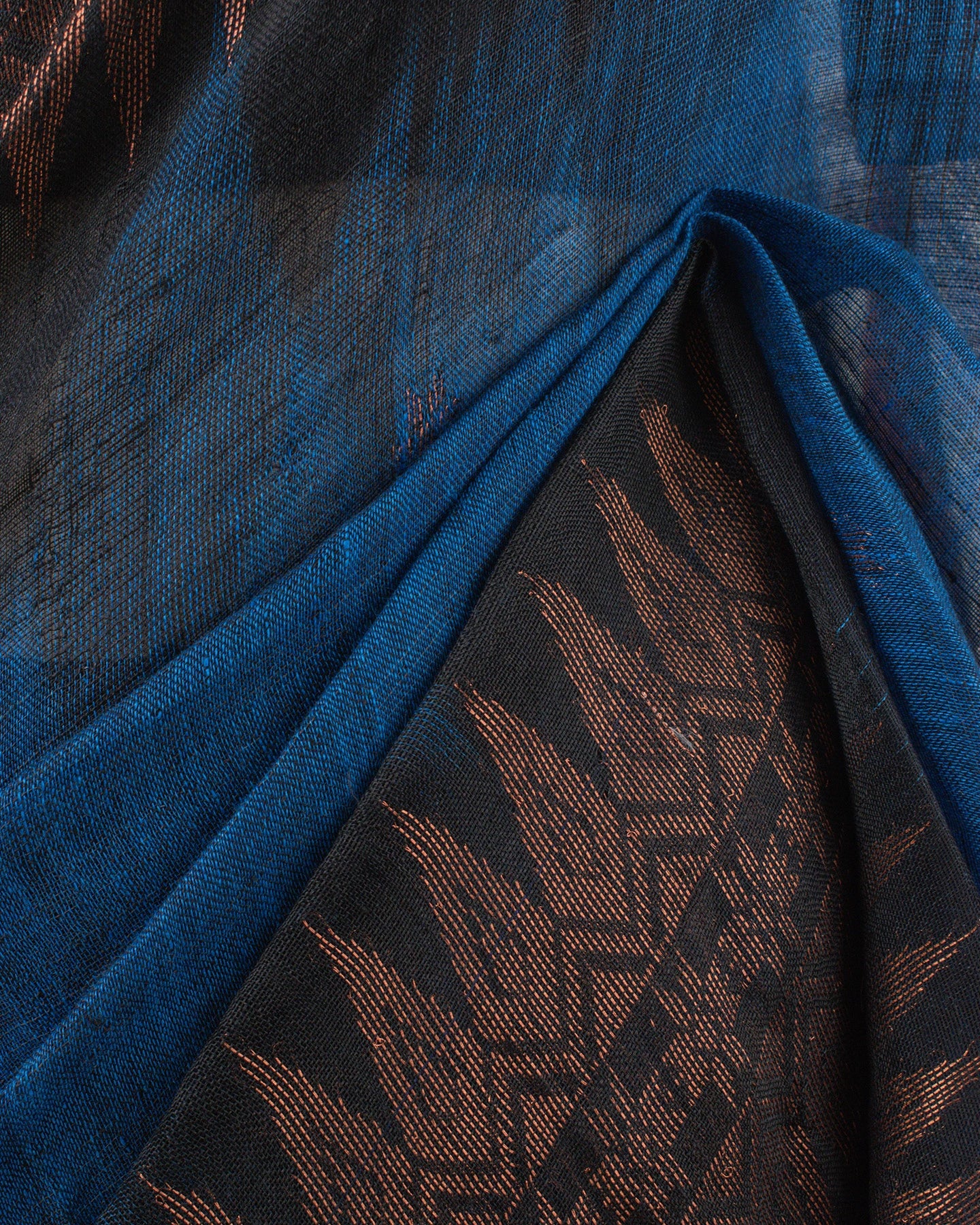 Irkal Neel Linen Saree