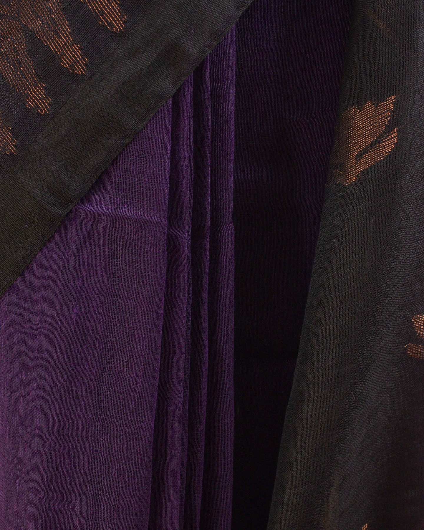 Irkal Purple Linen Saree