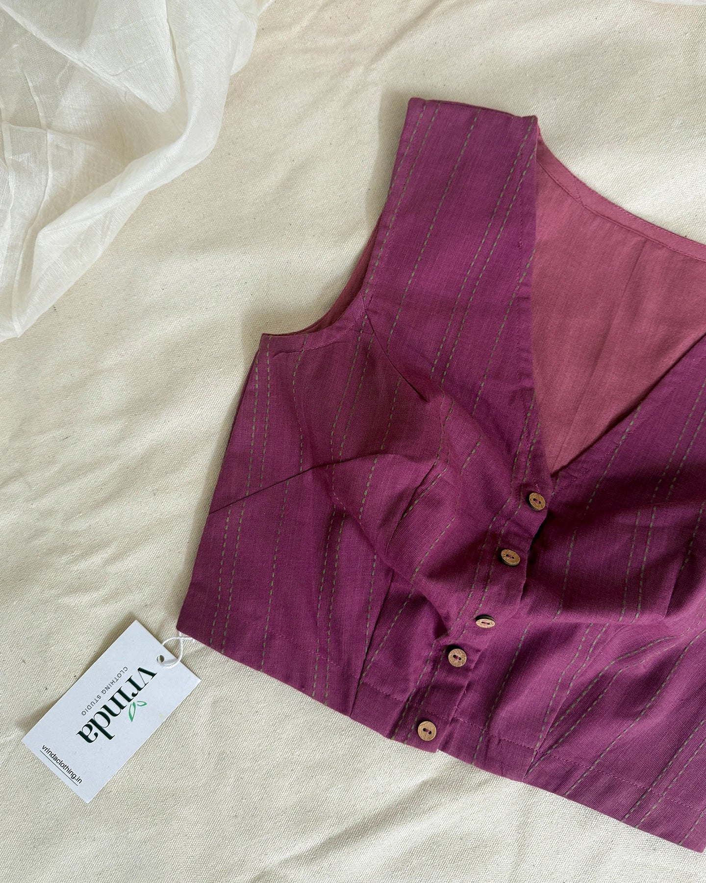 Mauve Lines Blouse