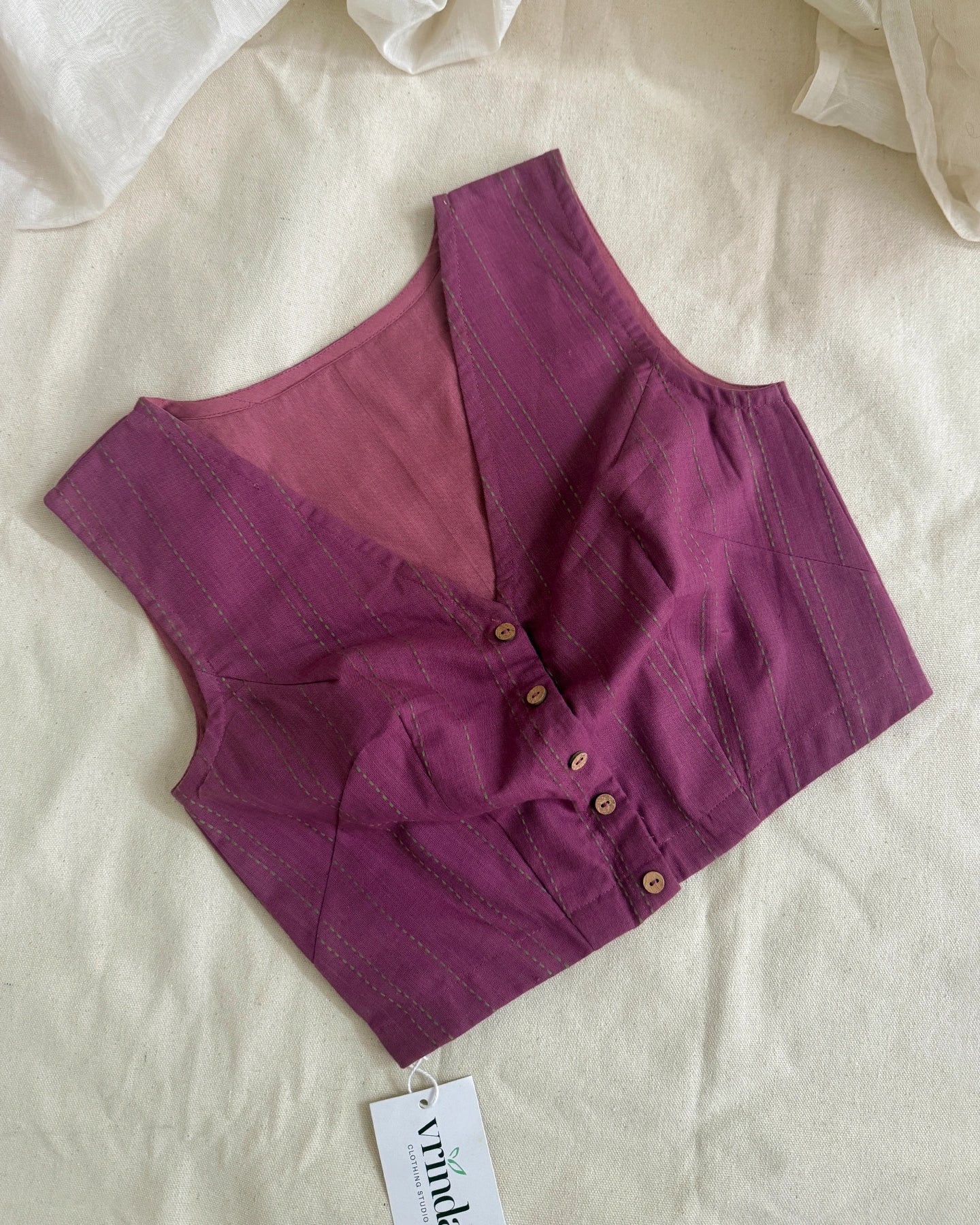 Mauve Lines Blouse