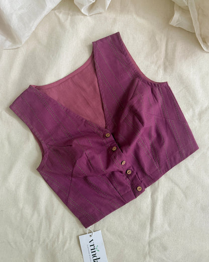 Mauve Lines Blouse