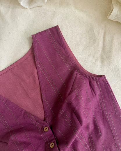 Mauve Lines Blouse