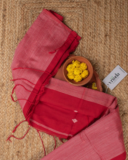 Abriti Red Saree