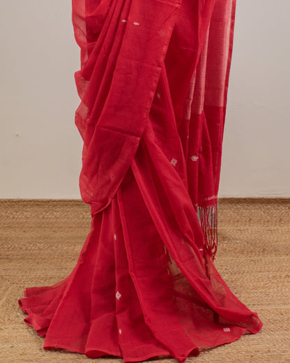 Abriti Red Saree