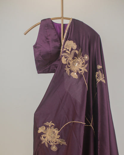 Adrika Amethyst Purple Saree