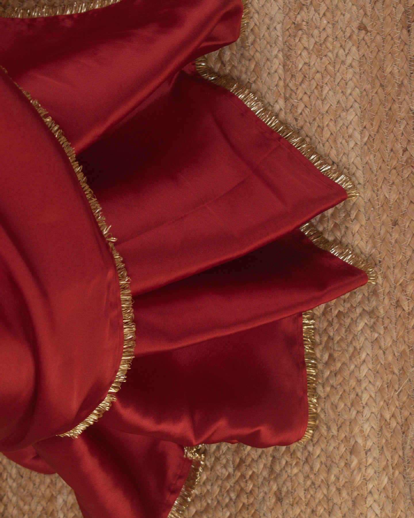Adrika Coral Red Saree