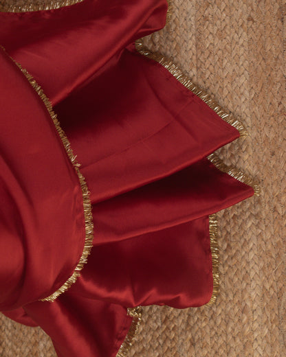 Adrika Coral Red Saree