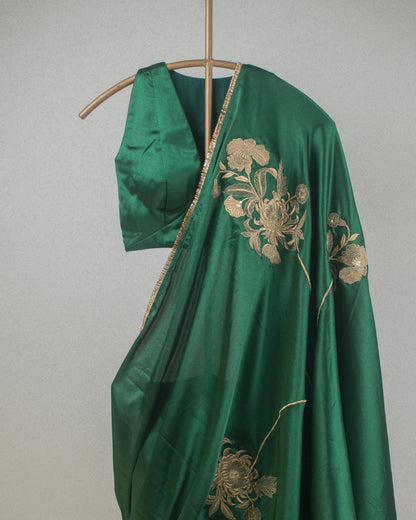 Adrika Emerald Green Saree