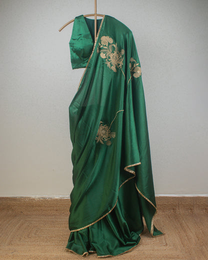 Adrika Emerald Green Saree