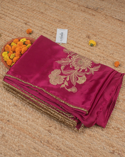 Adrika Ruby Pink Saree