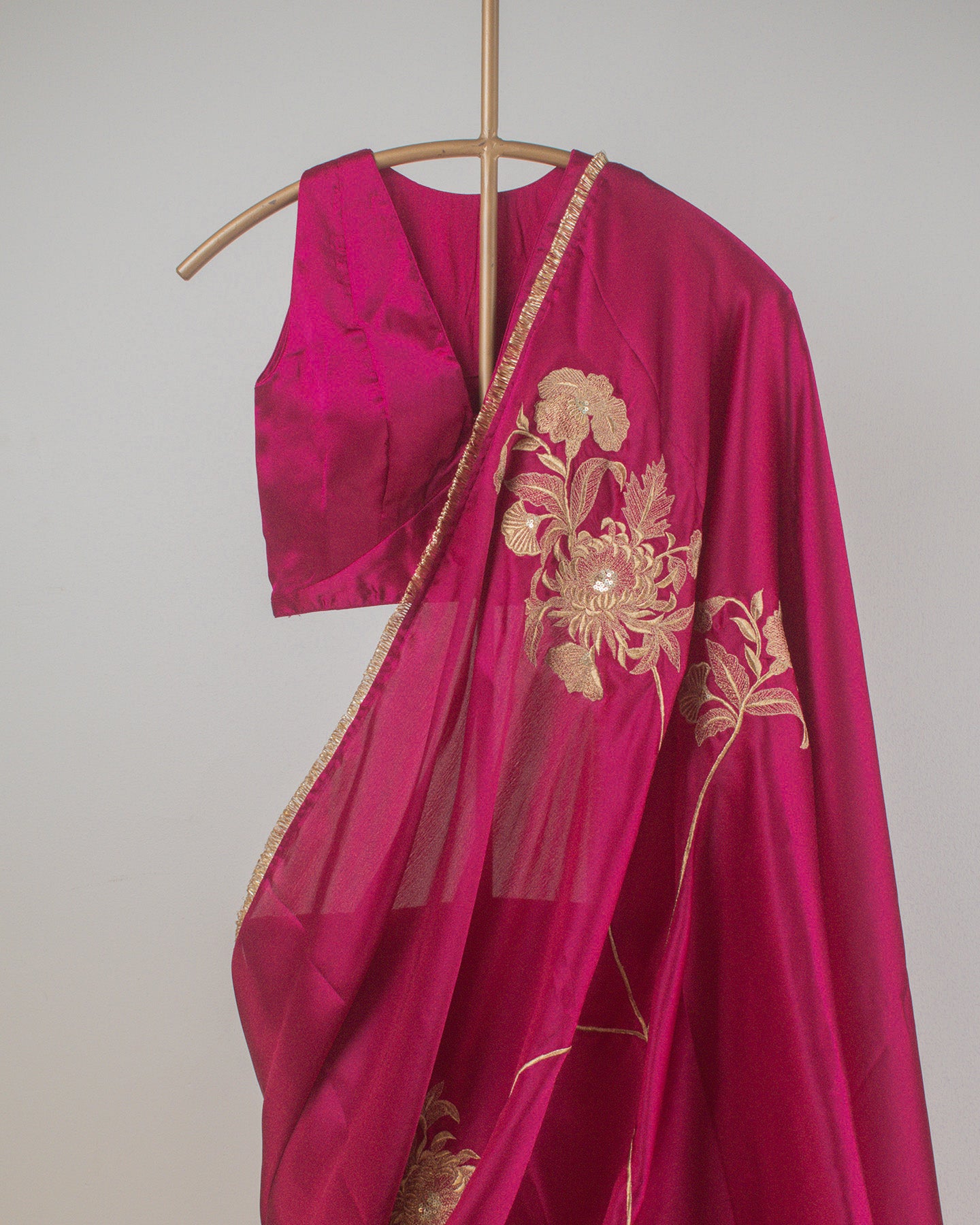 Adrika Ruby Pink Saree