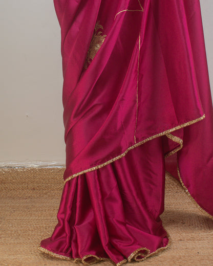 Adrika Ruby Pink Saree