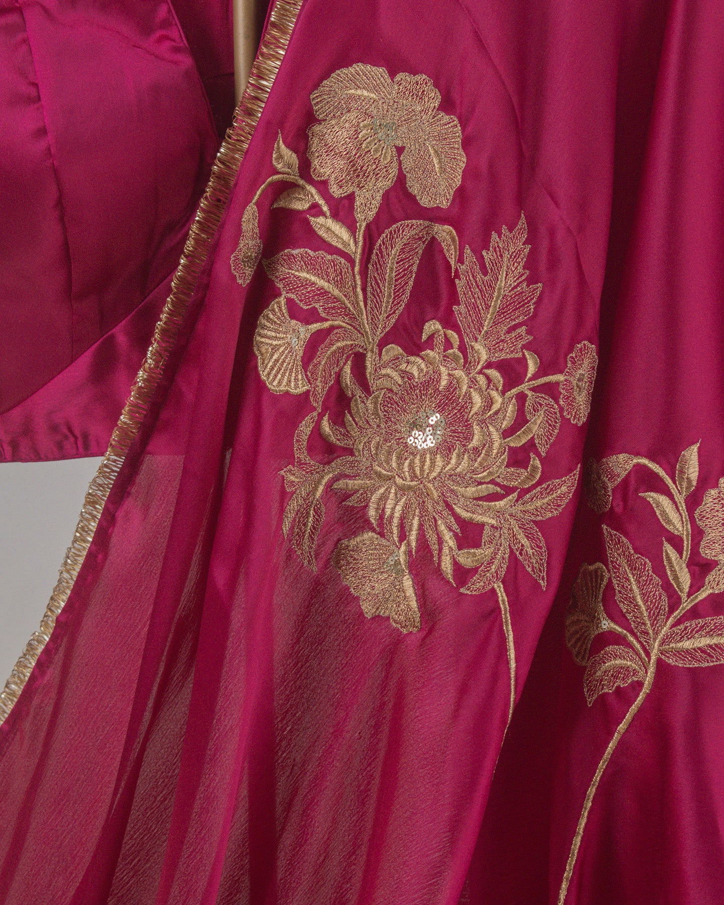 Adrika Ruby Pink Saree