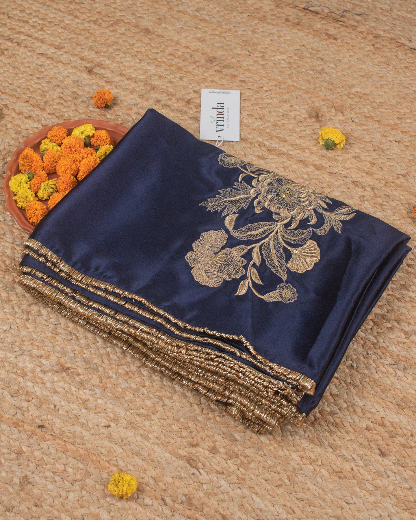 Adrika Sapphire Blue Saree