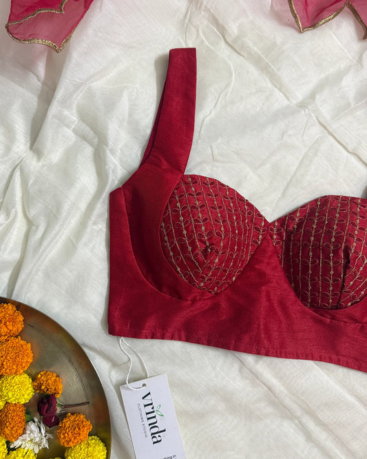Avira Red Blouse