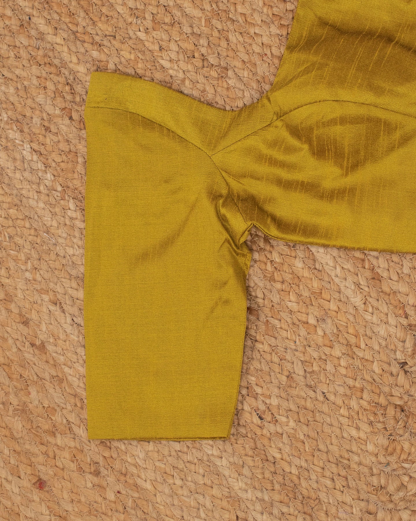 Mustard Curve Solid Blouse