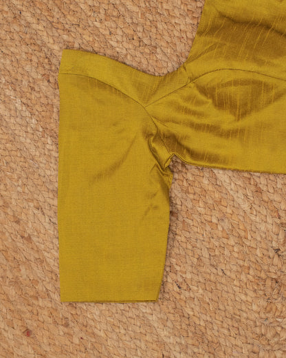 Mustard Curve Solid Blouse